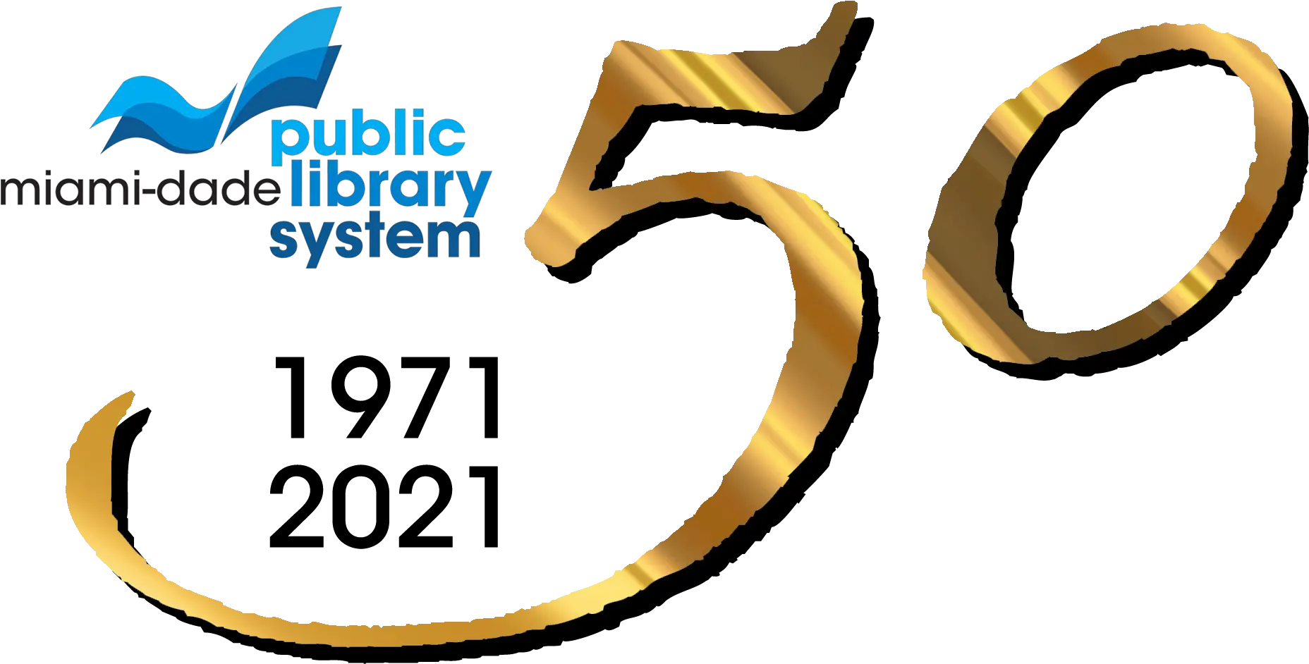  Celebrating 50 Years Of Mdpls Miamidade Public Library System Png Fable Anniversary Icon