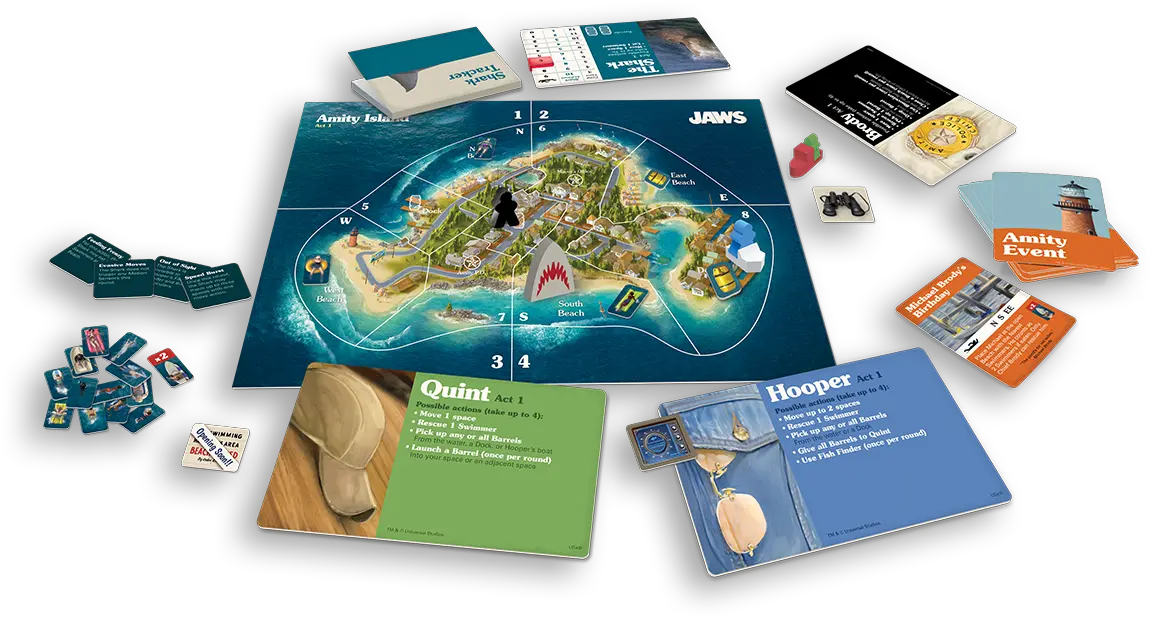  Tabletop Tuesday U2013 Jaws Pop Culture Uncovered Jaws Board Game Png Jaws Png