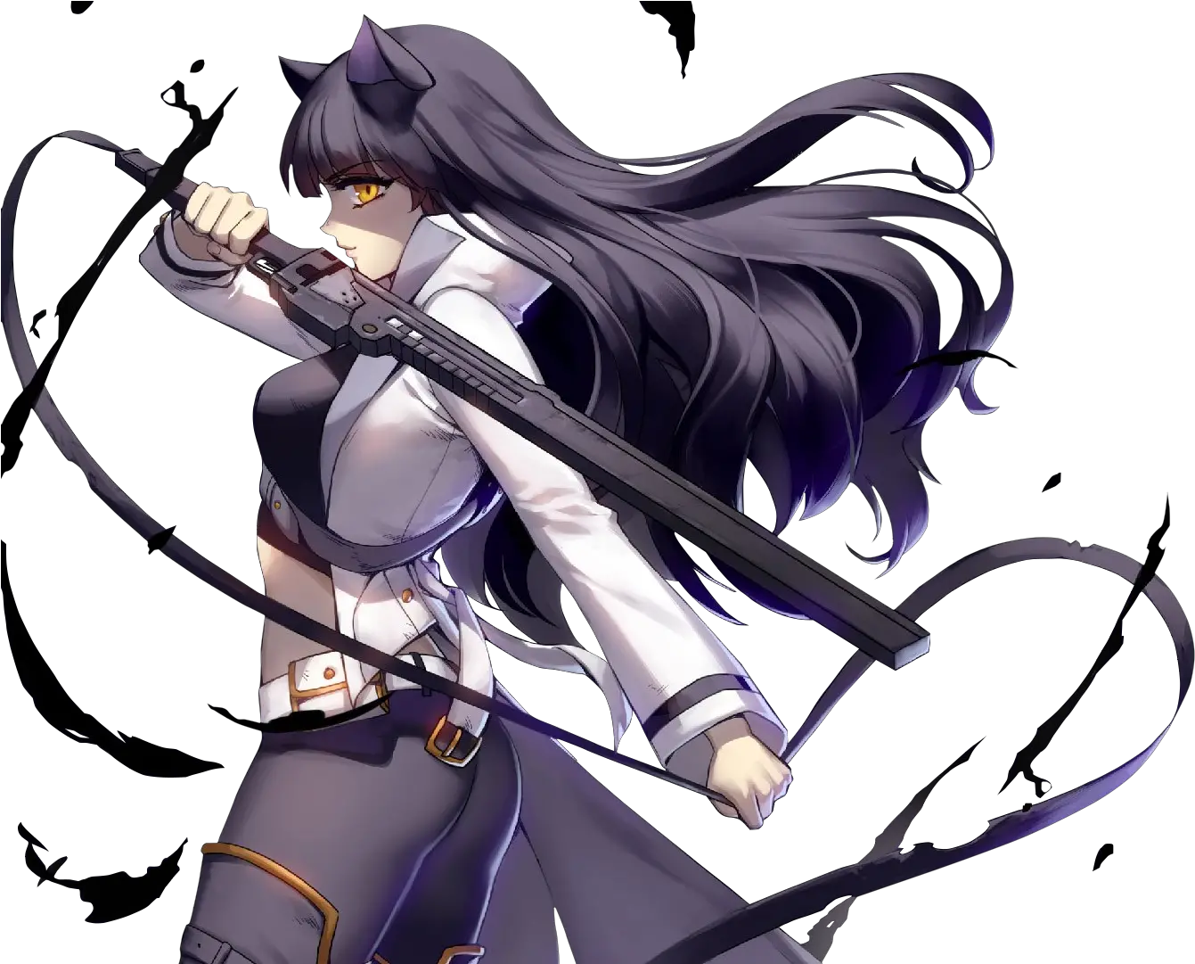  Blake V6 Banner Artwork Transparent Rwby Blake Transparent Png Rwby Png