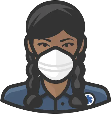  Ems Black Female Coronavirus People Avatar Mask Free Mask Icon Black People Png Black Woman Icon Png