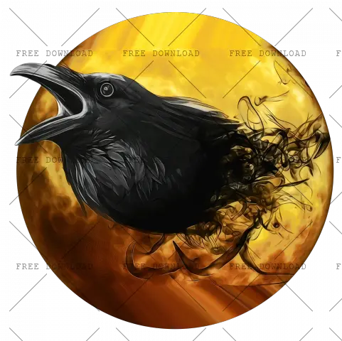  Crow Bird Png Image With Transparent Background Photo 747 Crow Png