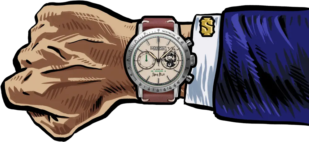  Undone X Monopoly Collection Moneyman Watches The Coolector Monopoly Watch Png Monopoly Money Png