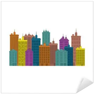  Sticker Urban City View Icon Vector Illustration Graphic Design Miasto Ikona Png View Pictures Icon