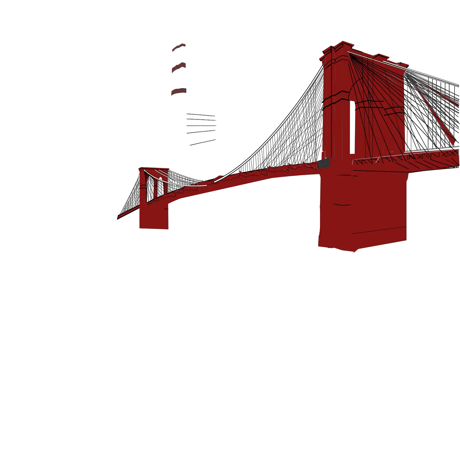  Brooklyn Bridge Clip Art Red Brooklyn Bridge Png Bridge Clipart Transparent