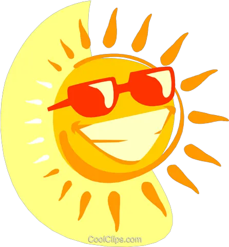  Sunglasses Royalty Free Vector Clip Png Clipart Smiling Sun Png