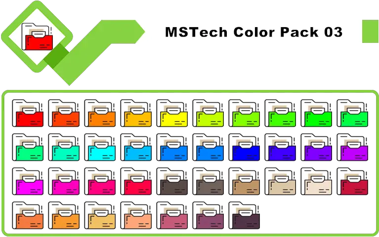  Mstech Color Pack 03 Vertical Png Tech Icon Pack