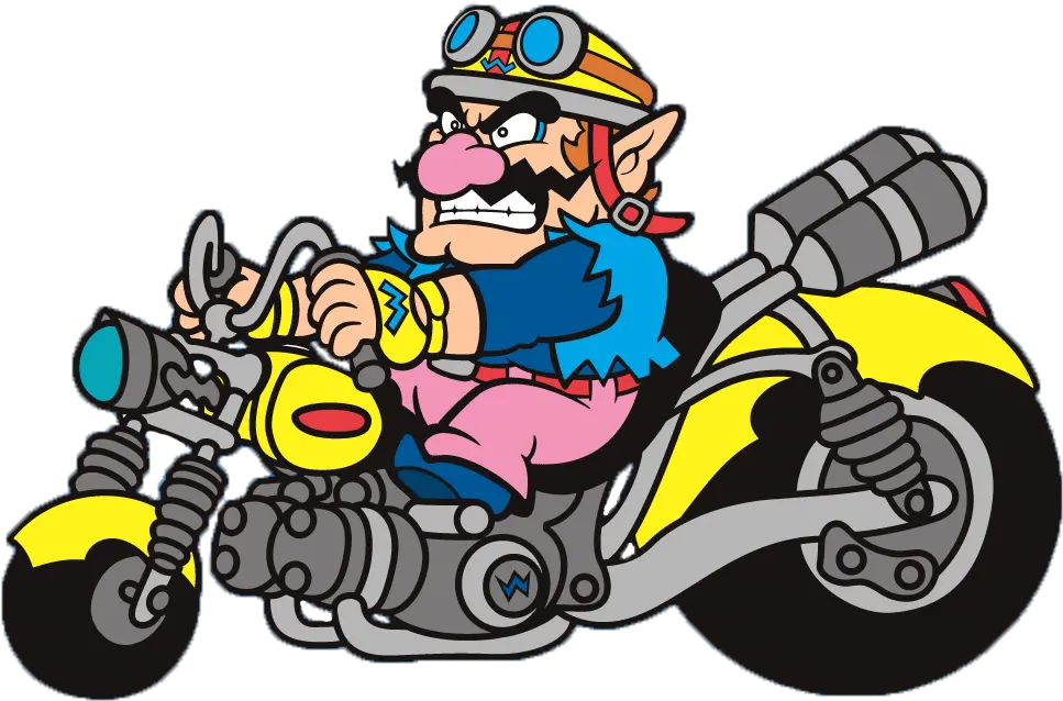  Fast Clipart 1067911 Wario On His Bike Png Wario Png