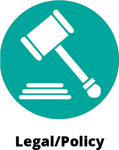  Circular Green Icon Symbol Showing A Gavel And Pad Circle Legal Policy Icon Png Packers Icon