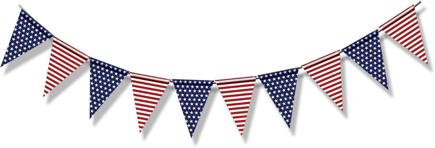  Banderines En Png Anclas Usa Flag Banner Clipart Banderines Png