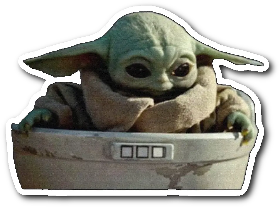  Baby Yoda Sticker Baby Yoda Sticker Png Yoda Png