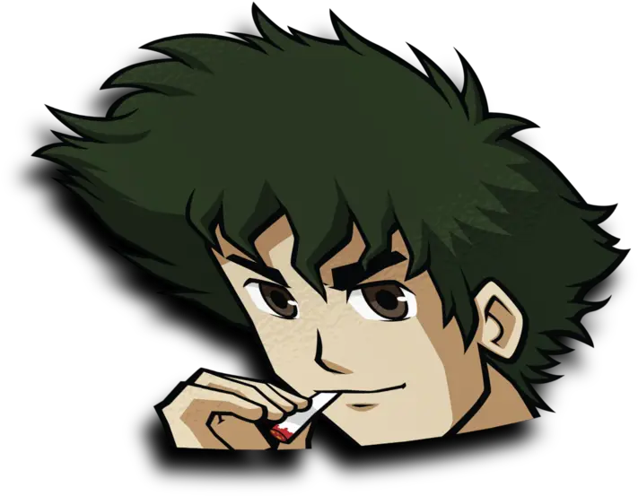  Spike Spiegel Peeker Sticker Cartoon Png Spike Spiegel Png