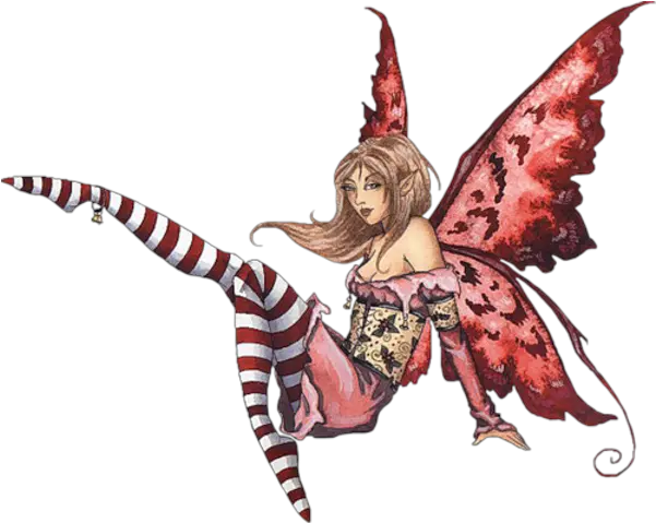  Download Hd Fantasy Fairy Socks Sitting Red Free Images Flirty Fairy Png Fairy Png Transparent