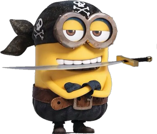  Pirate Minion Sticker By Maggie Sanchez Beltran Minion Clip Art Pirate Png Minions Transparent Background