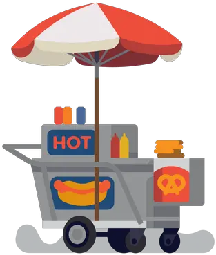  Best Premium Hot Dog Street Food Cart Illustration Download Happy Png Hot Icon Png