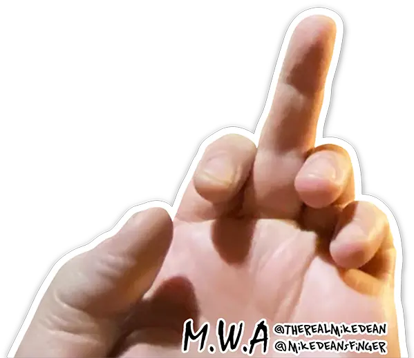  Mike Deanu2019s Finger X Mwa Official Store Sign Language Png Finger Png