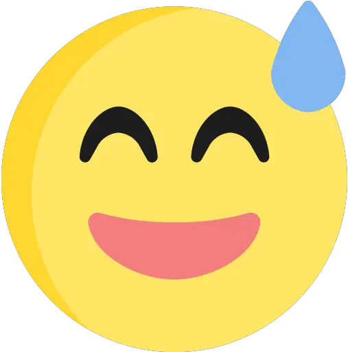  Face Grin Beam Sweat Emoji Icons Png Icon