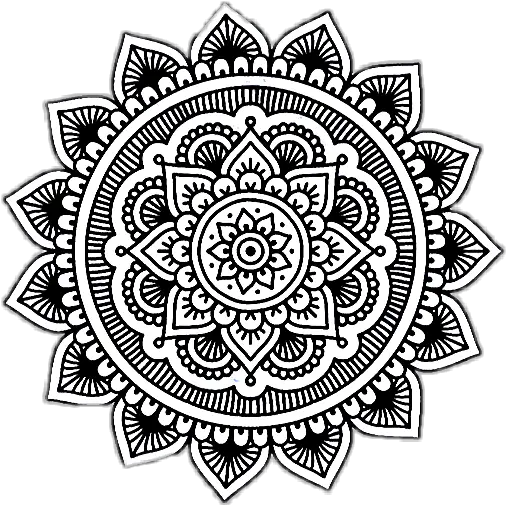  Mandala Png Tumblr Picture Black And White Mandala Art Mandala Png