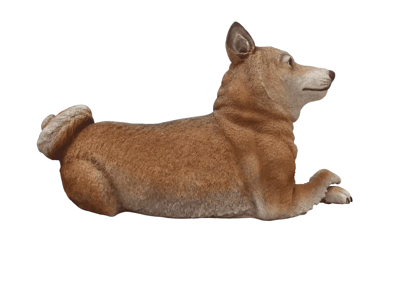  Shiba Inu Lying Life Size Resin Dog Companion Dog Png Shiba Inu Png