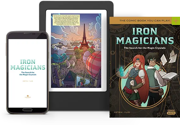  Iron Magicians The Search For Magic Crystals Quirk Magic Quest Graphic Novel Png Magic Book Png