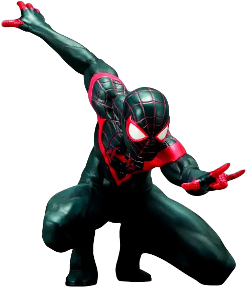  Miles Morales Artfx Statue Kotobukiya Spider Man Miles Morales Statue Png Miles Morales Png