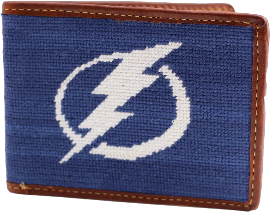  Tampa Bay Lightning Nhl Needlepoint Wallet Tampa Bay Lightning Png Tampa Bay Lightning Logo Png