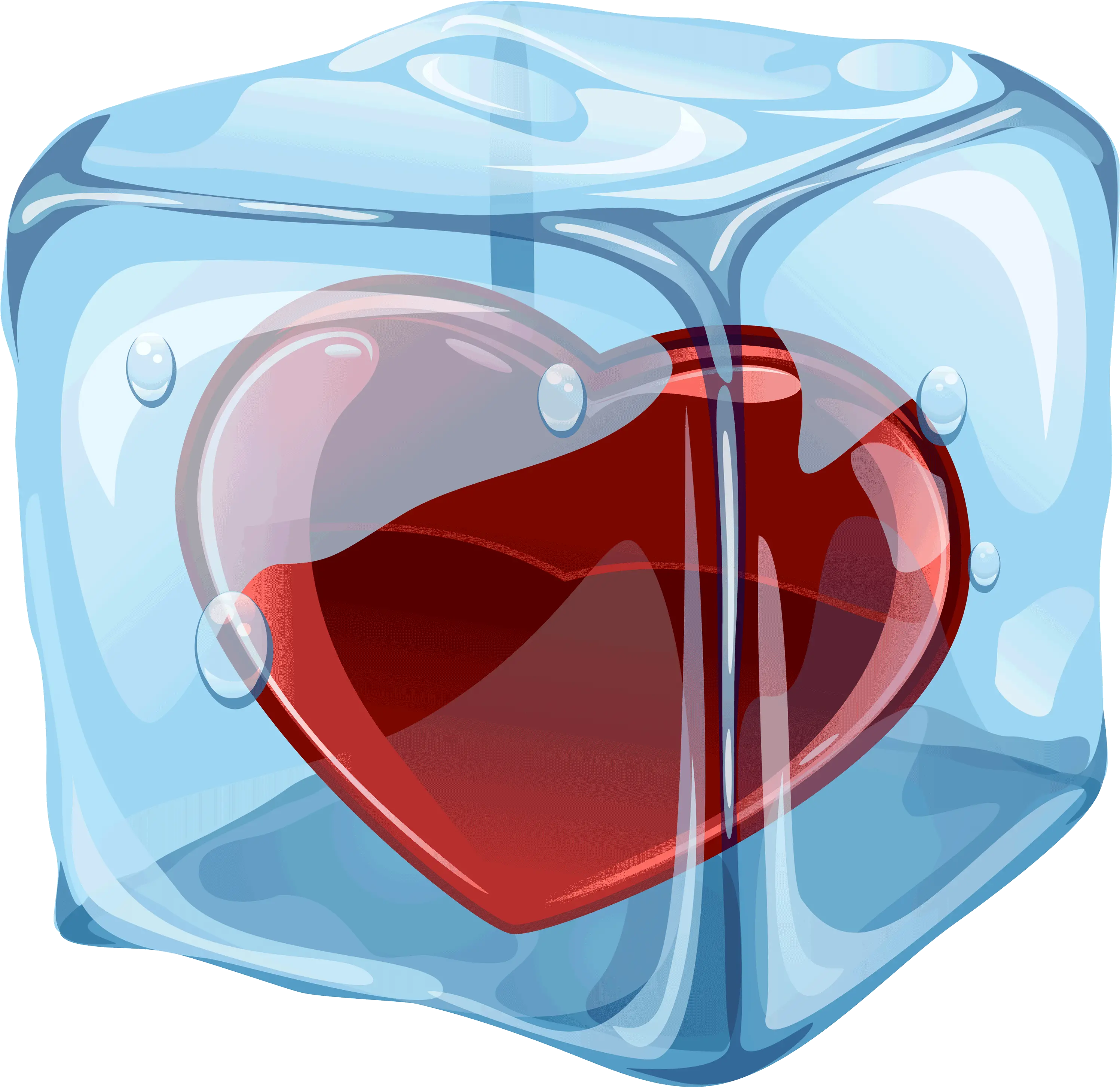  Heart In Ice Cube Png Clipart Heart In Ice Cube Cube Transparent Background