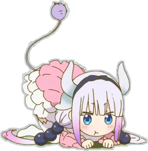  Telegram Sticker From Kanna Pack Fictional Character Png Kanna Kamui Icon