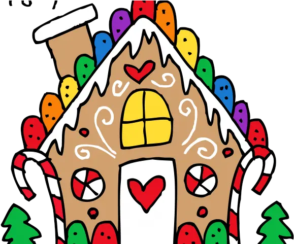  Christmas Clipart Cany Gingerbread House Colouring Pages Png Gingerbread House Png