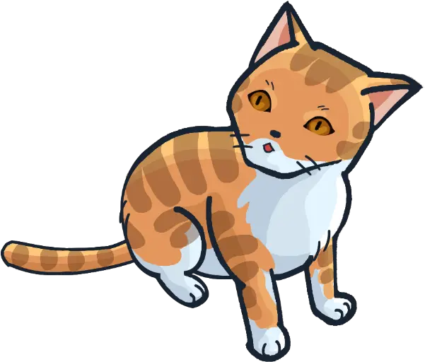  Free Online Flower Cat Orange Vector For Designsticker Domestic Cat Png Cat Vector Png