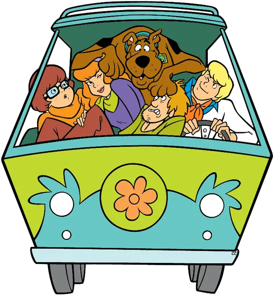  Download Hd Scooby Scooby Doo Gang In Mystery Machine Png Scooby Doo Png