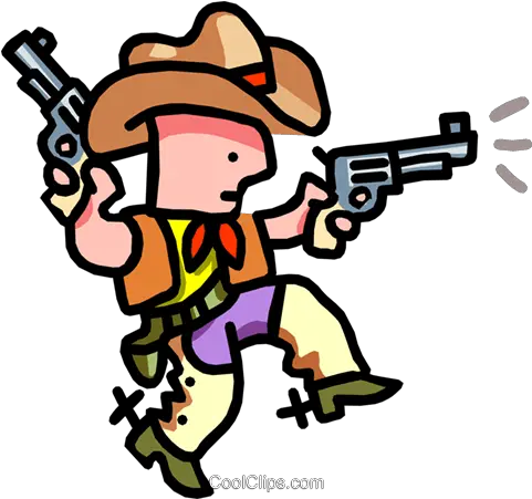  Cowboy Shooting Cartoon Royalty Free Vector Clip Art Tatu Saloranta Png Cartoon Gun Png