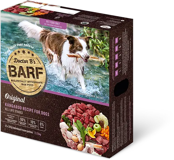  Dr Billinghurst Barf Kangaroo 272kg 12 Portions Barf Dog Food Png Dog Food Png