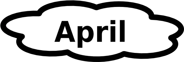  April Png Black And White Free April Black And White April Png