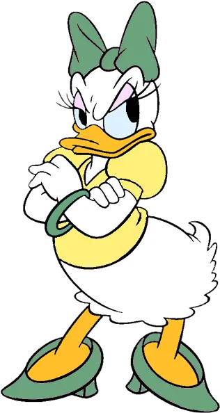  Download Hd Angry Duck Png Angry Daisy Duck Vector Face Daisy Duck Png