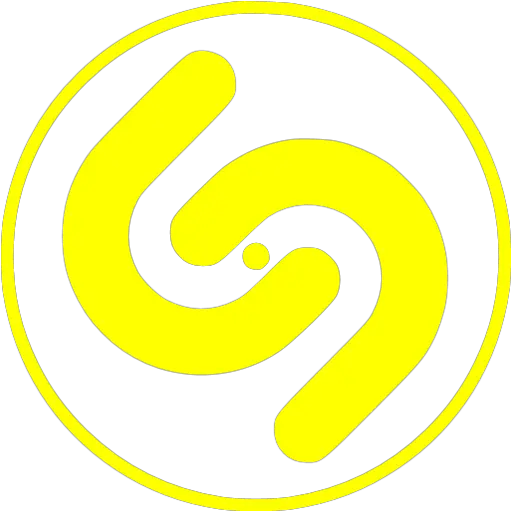  Yellow Shazam 2 Icon Free Yellow Site Logo Icons Circle Png Shazam Png