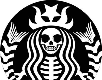  Federico Cambiaggio Skeleton Starbucks Logo Png Images Of Starbucks Logo