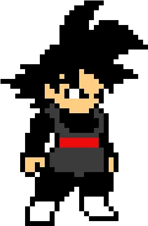  8bit Black Goku Pixel Art Maker Black Goku Pixel Art Png Goku Black Png