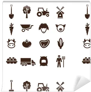  Wallpaper Stock Vector Farm Pictogram Icon Set Pixershk Pittogramma Quadro Png Stock Up Icon