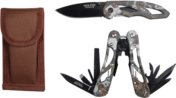  Camo Multi Tool U0026 Knife Set Jack Pyke Multi Tool Png Hand With Knife Png