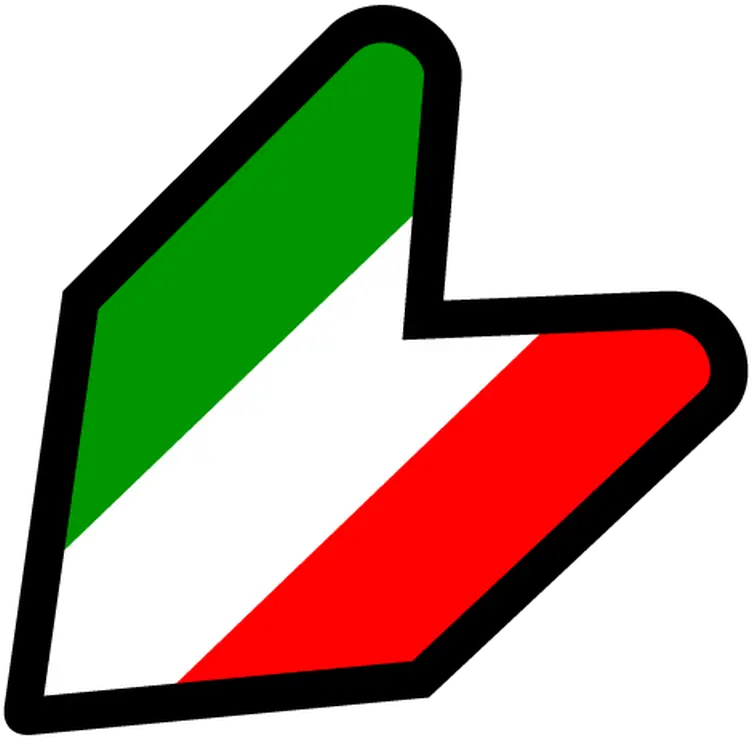  Jdm Italy Flag Decal Vertical Png Italy Flag Png