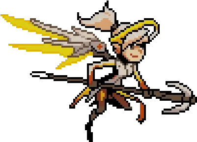  Overwatch Sprite Sprays Mercy Overwatch Mercy Pixel Spray Png Overwatch Mercy Png