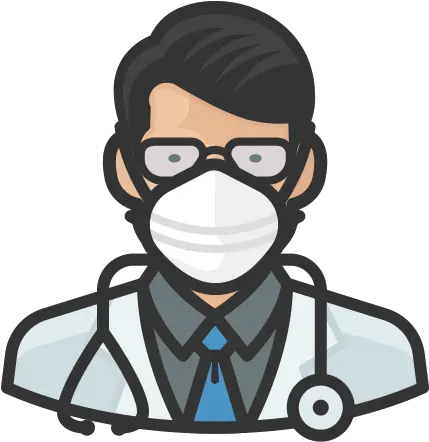  Doctor Asian Male Coronavirus People Avatar Mask Free Black Doctor Icon Png Mask Icon Png