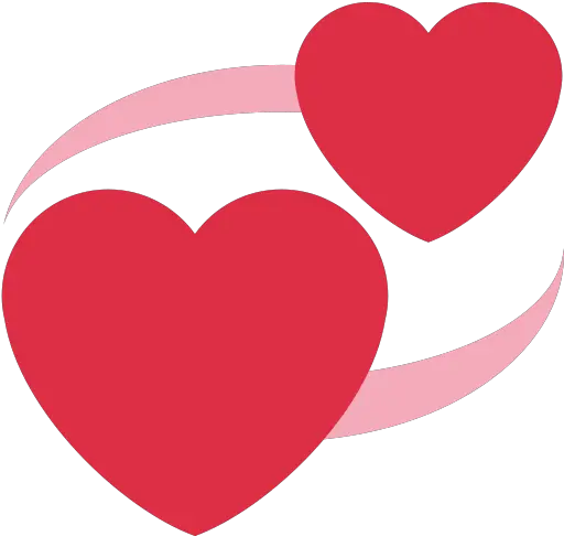  Revolving Hearts Emoji Mean Two Hearts Emoji Twitter Png Emoji Hearts Transparent