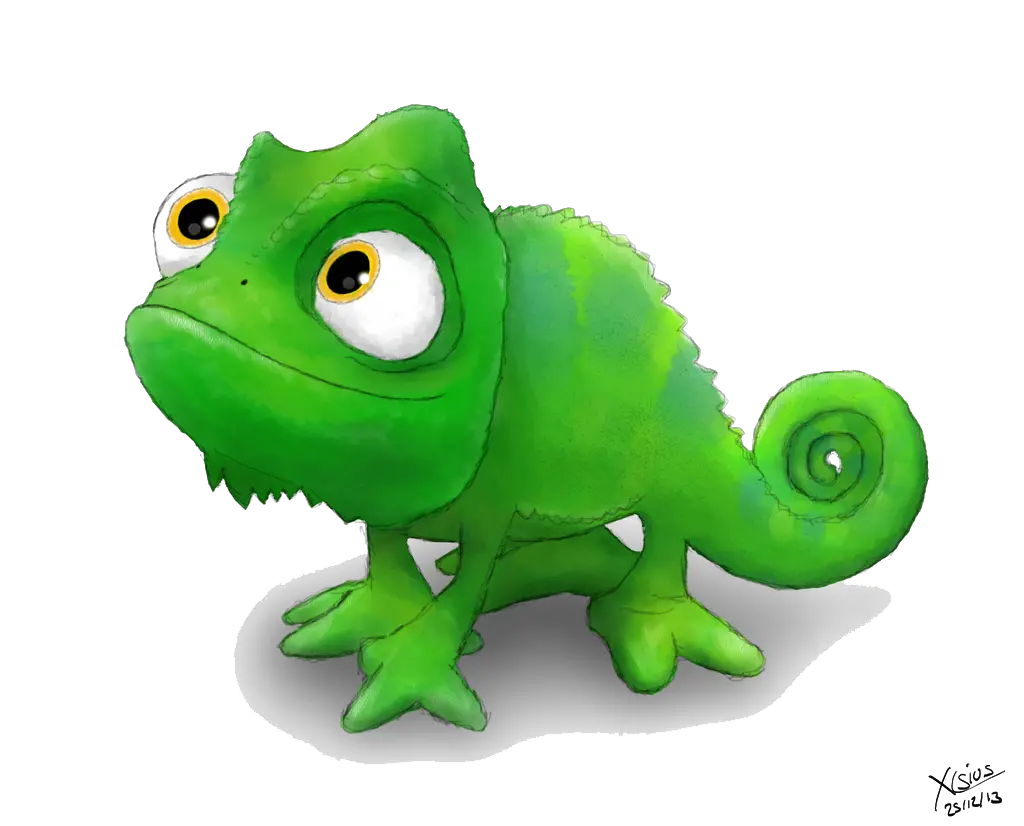  Clipart Transparent Background Pascal Rapunzel Png Lizard Transparent Background