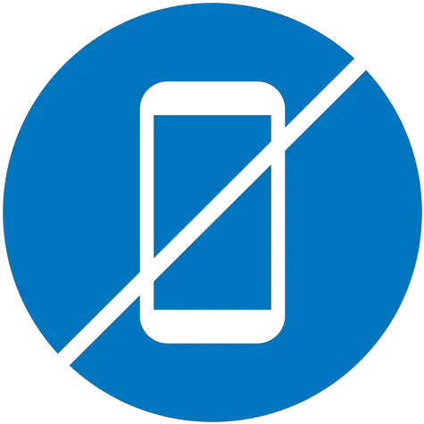  No Cellphone Blue Icon Microsoft Small Basic Logo Png Cell Phone Icon Blue