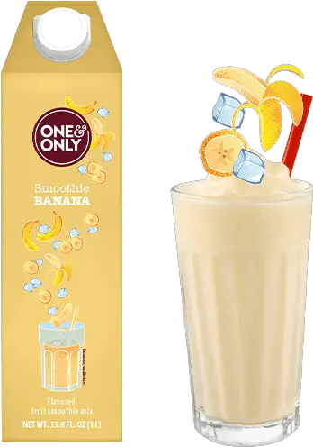  Oneu0026only Banana Smoothie One U0026 Only Frucade Png Smoothies Png