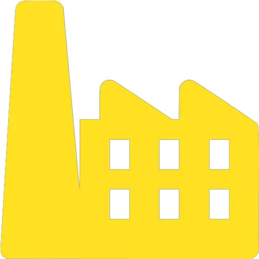  Factory Icons Factory Symbol In Yellow Color Png Factory Icon Png