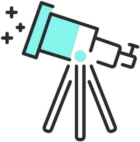  Telescope Flat Stroke Transparent Png U0026 Svg Vector File Telescope Flat Png Telescope Png