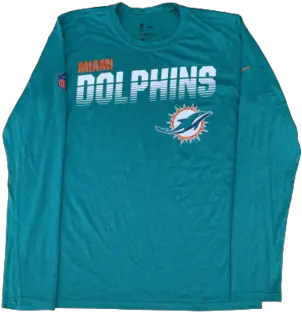  Miami Dolphins Team Trunk U2013 The Players Long Sleeve Png Miami Dolphins Logo Png