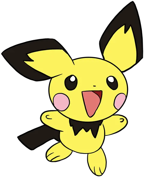  Download How To Draw Pichu Pokemon Pichu Png Pichu Transparent